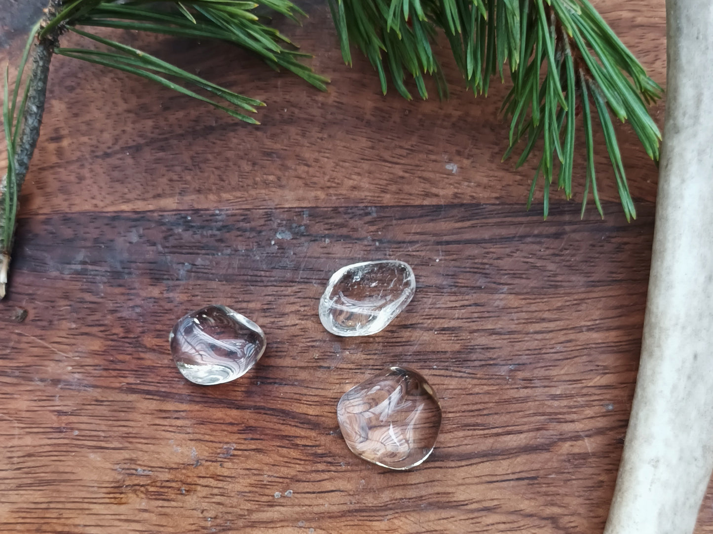 Vuorikristalli rumpuhiottu